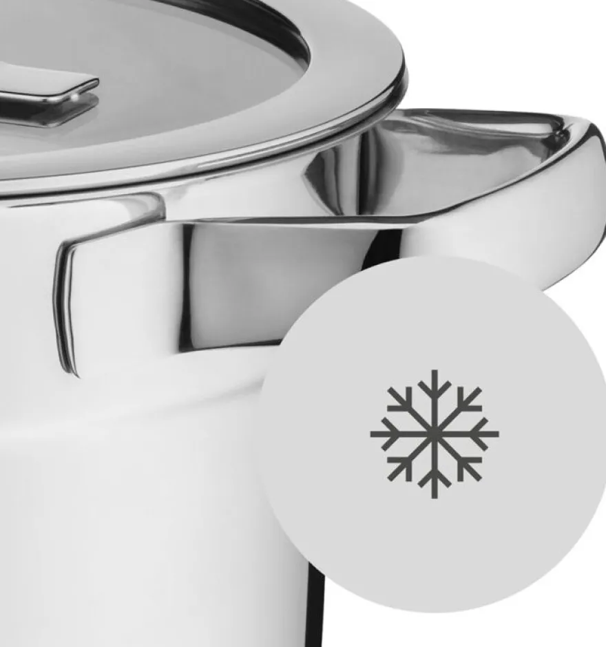WMF Pannenset Compact Cuisine - 5 Delig - Kookpan ø 16, 16, 20 en 20 cm en Steelpan ø 14 cm