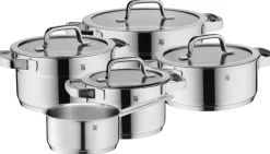 WMF Pannenset Compact Cuisine - 5 Delig - Kookpan ø 16, 16, 20 en 20 cm en Steelpan ø 14 cm