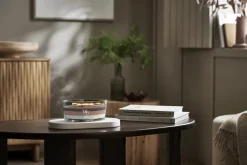 WoodWick Geurkaars Ellipse Trilogy Radiant Cashmere - 9 cm / 19 cm - Geurkaars in Glas - Houten Lont