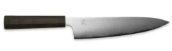 Yaxell Koksmes Hana 20 cm - 3 laags RVS - donkerbruin Pakkahouten heft