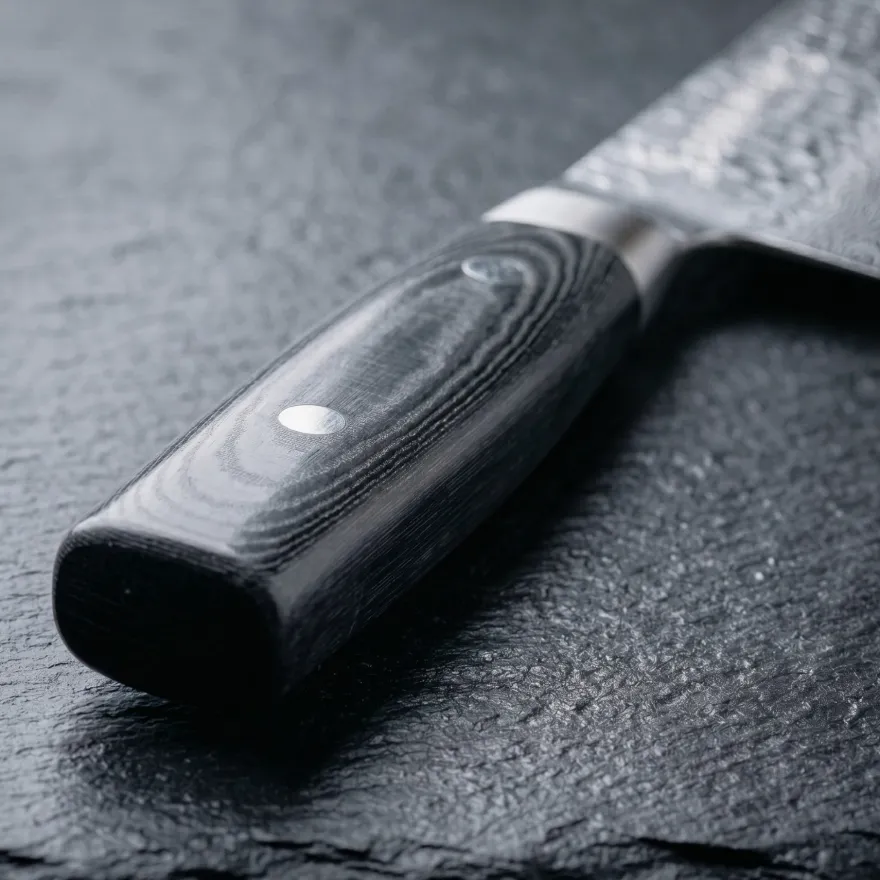 Yaxell Vleesmes Zen 18 cm - 37 laags roestvrij damast staal - canvas Micarta heft