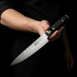 Yaxell Vleesmes Zen 18 cm - 37 laags roestvrij damast staal - canvas Micarta heft