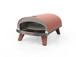 ZiiPa Pizza Oven Piana - Gasmodel - met Thermometer - Terracotta - voor ø 30 cm pizza's - Roterende pizzasteen