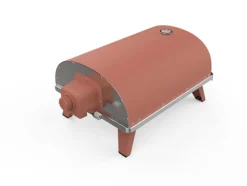 ZiiPa Pizza Oven Piana - Gasmodel - met Thermometer - Terracotta - voor ø 30 cm pizza's - Roterende pizzasteen