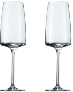 Zwiesel Glas Champagneglazen - Flutes - Vivid Senses Light & Fresh - 380 ml - 2 stuks